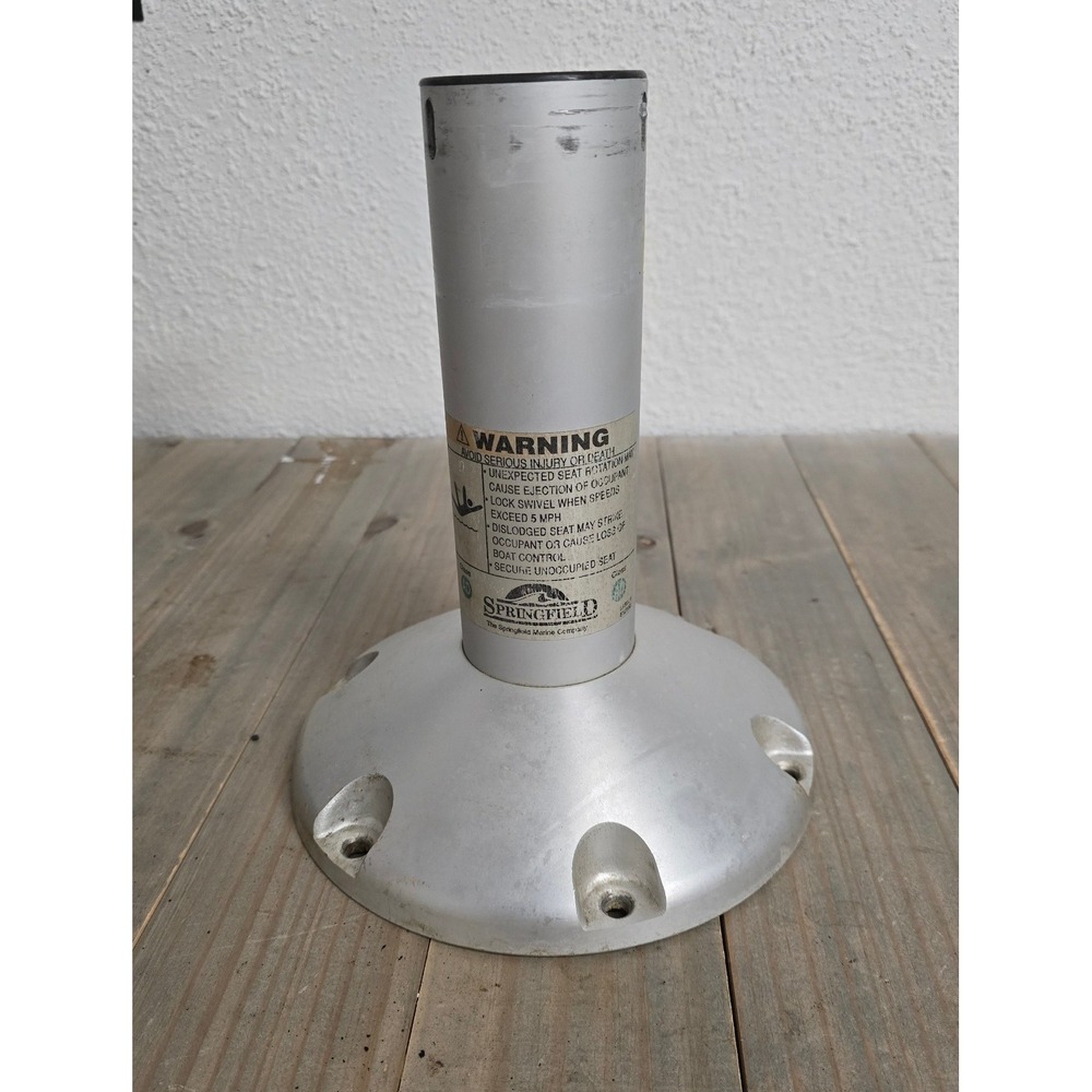 Springfield Marine‎ Boat Seat Pedestal 9" Base Aluminum Fixed Height 11" Mount
